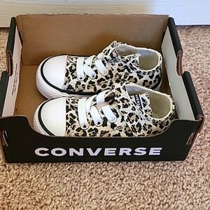 Baby Converse Animal/Cheetah print, new!
